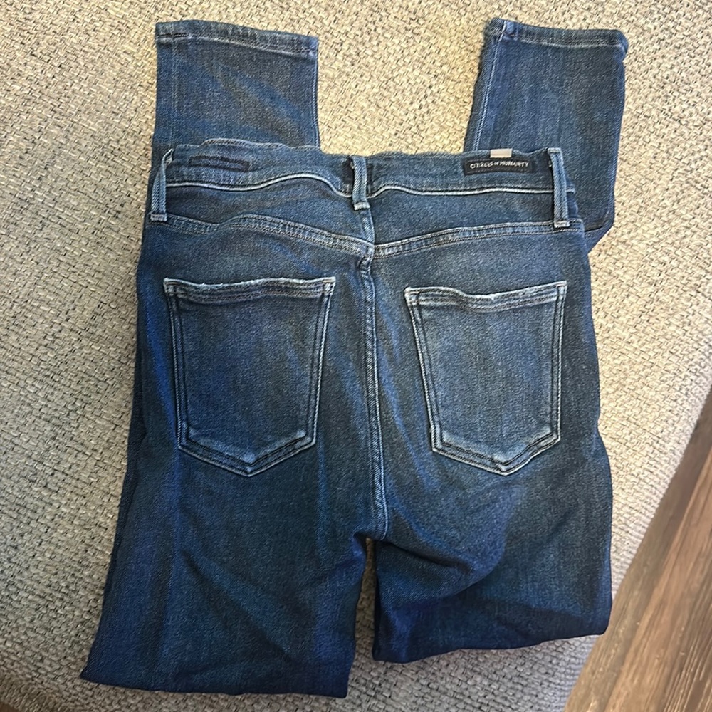 🌟 Discover Effortless Style Citizens of Humanity High Rise Skinny Crop Jeans!